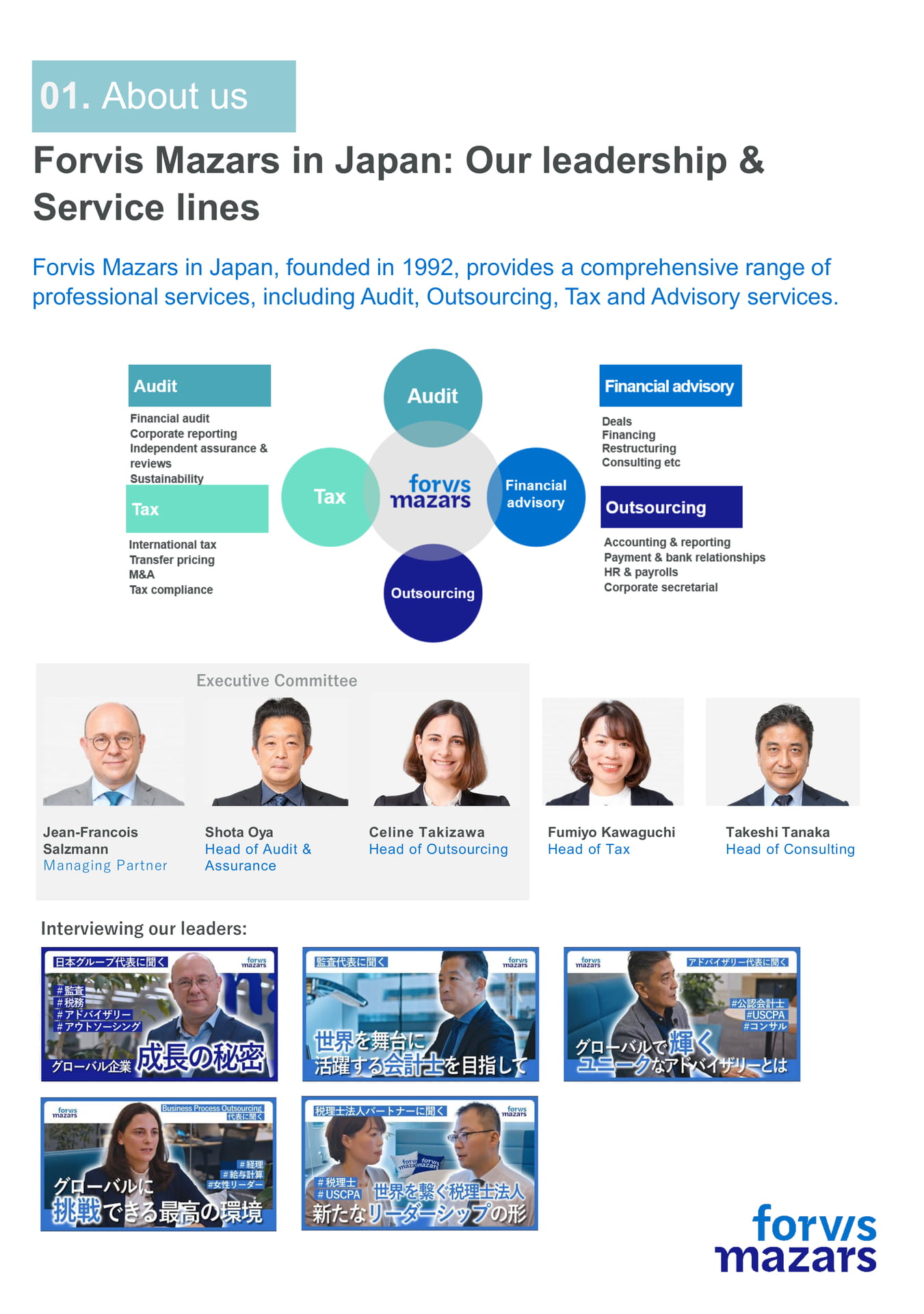 Our Leadership and Service Lines