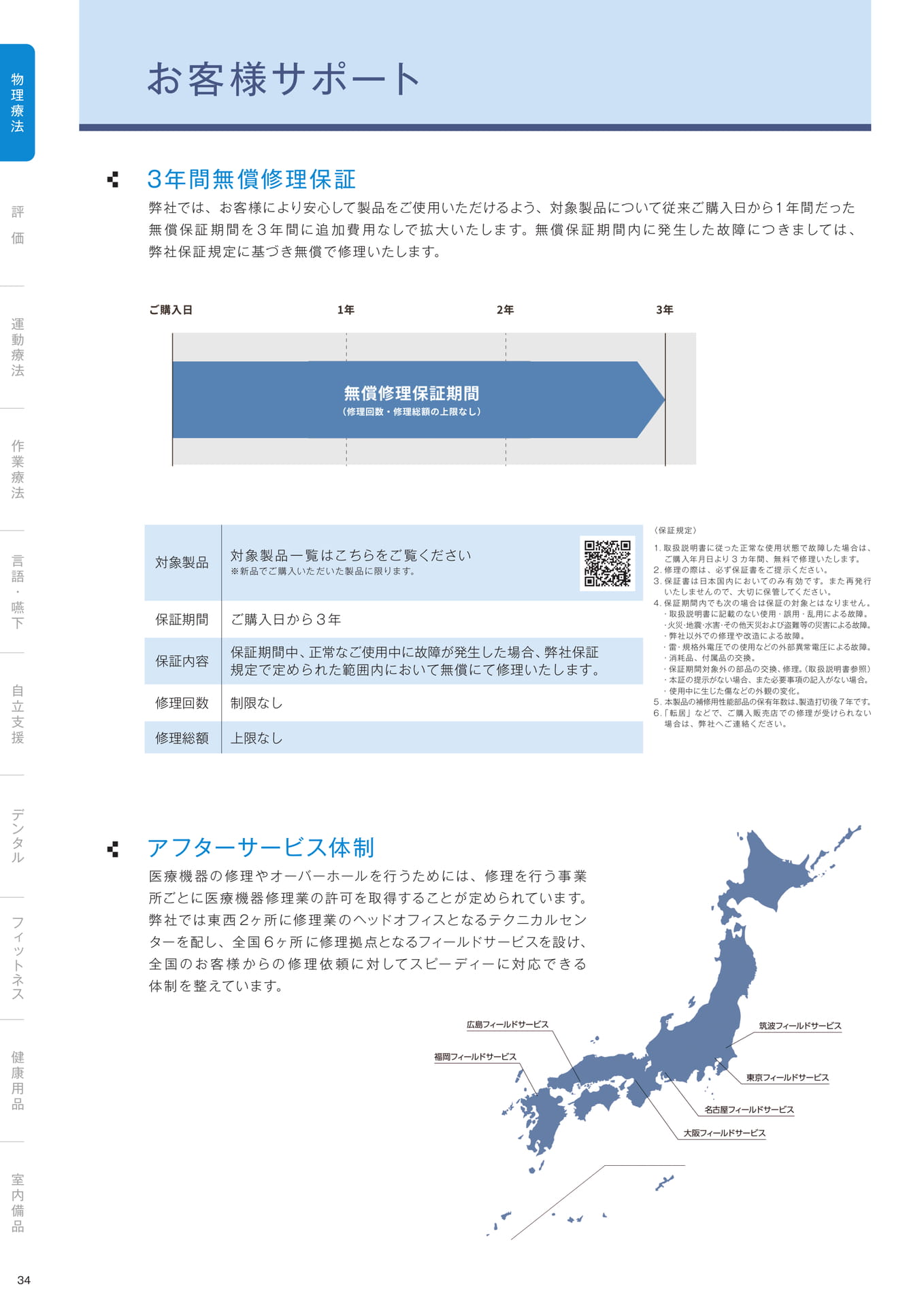 ［物理療法］お客様サポート