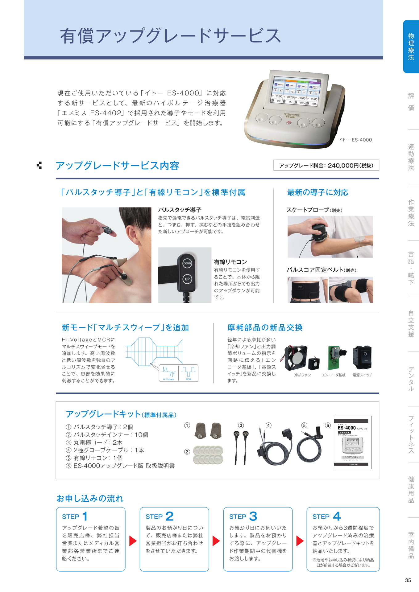 ［物理療法］有償アップグレードサービス