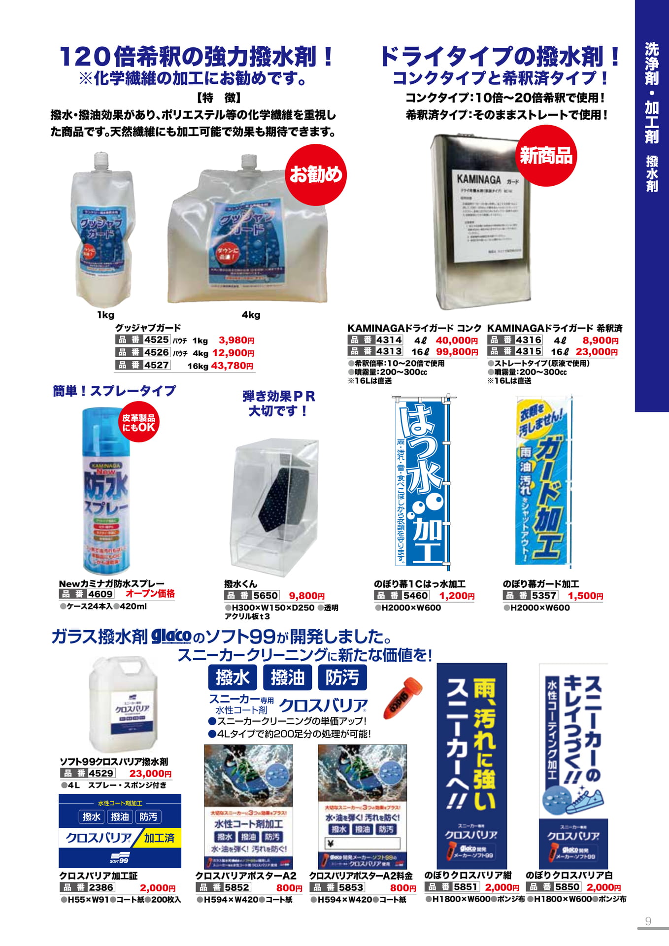 撥水加工剤(9P)