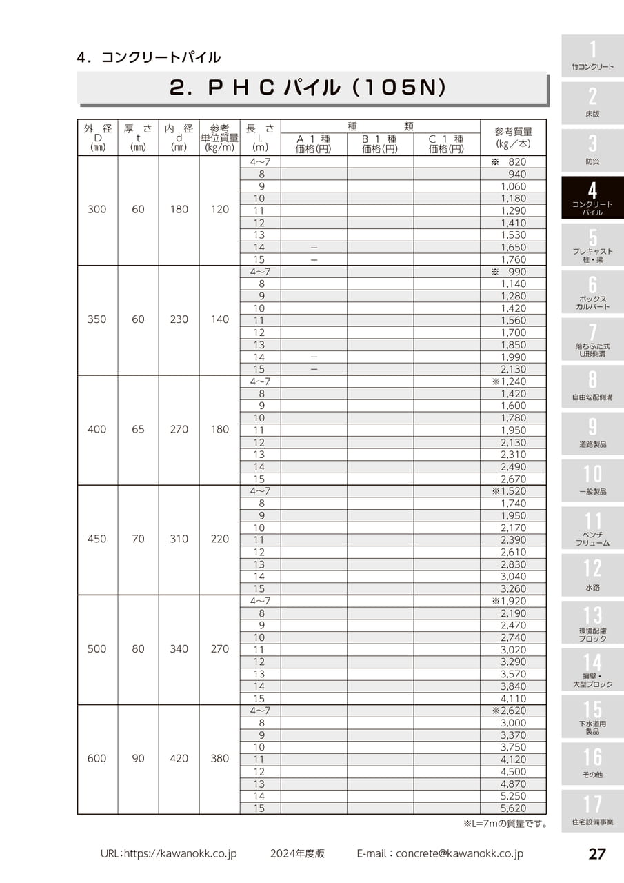 PHCパイル(105N) 27