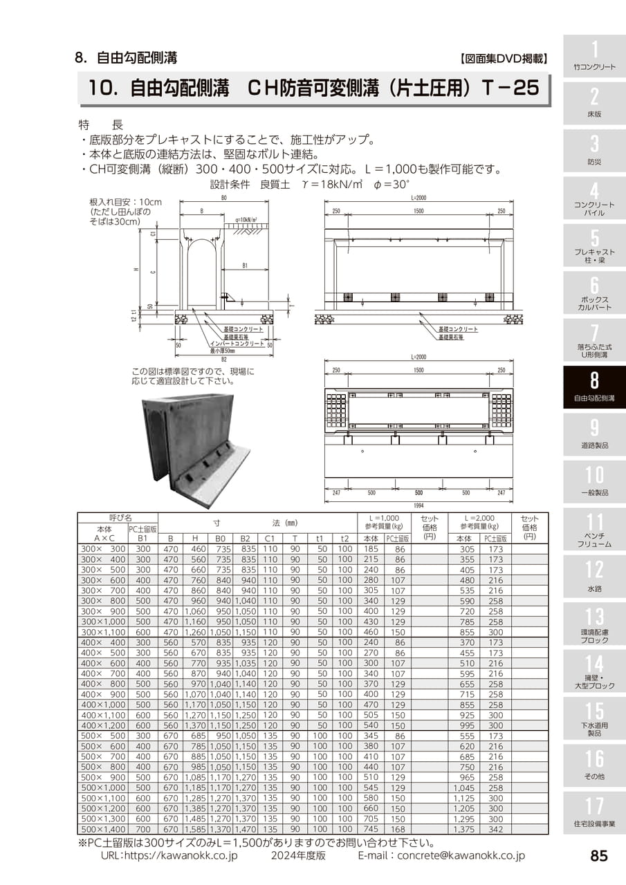 (片土圧用) 85