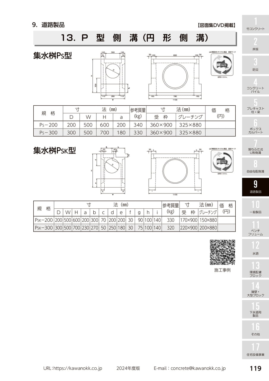 P型側溝(円形側溝) 119