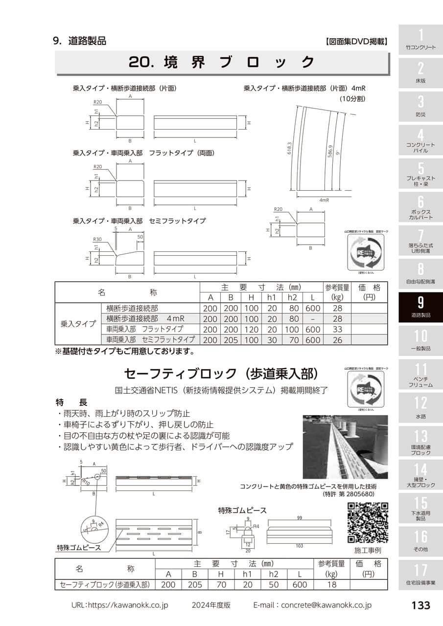 境界ブロック 133