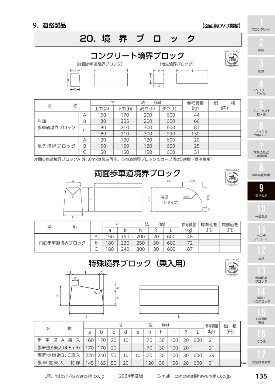 境界ブロック 135