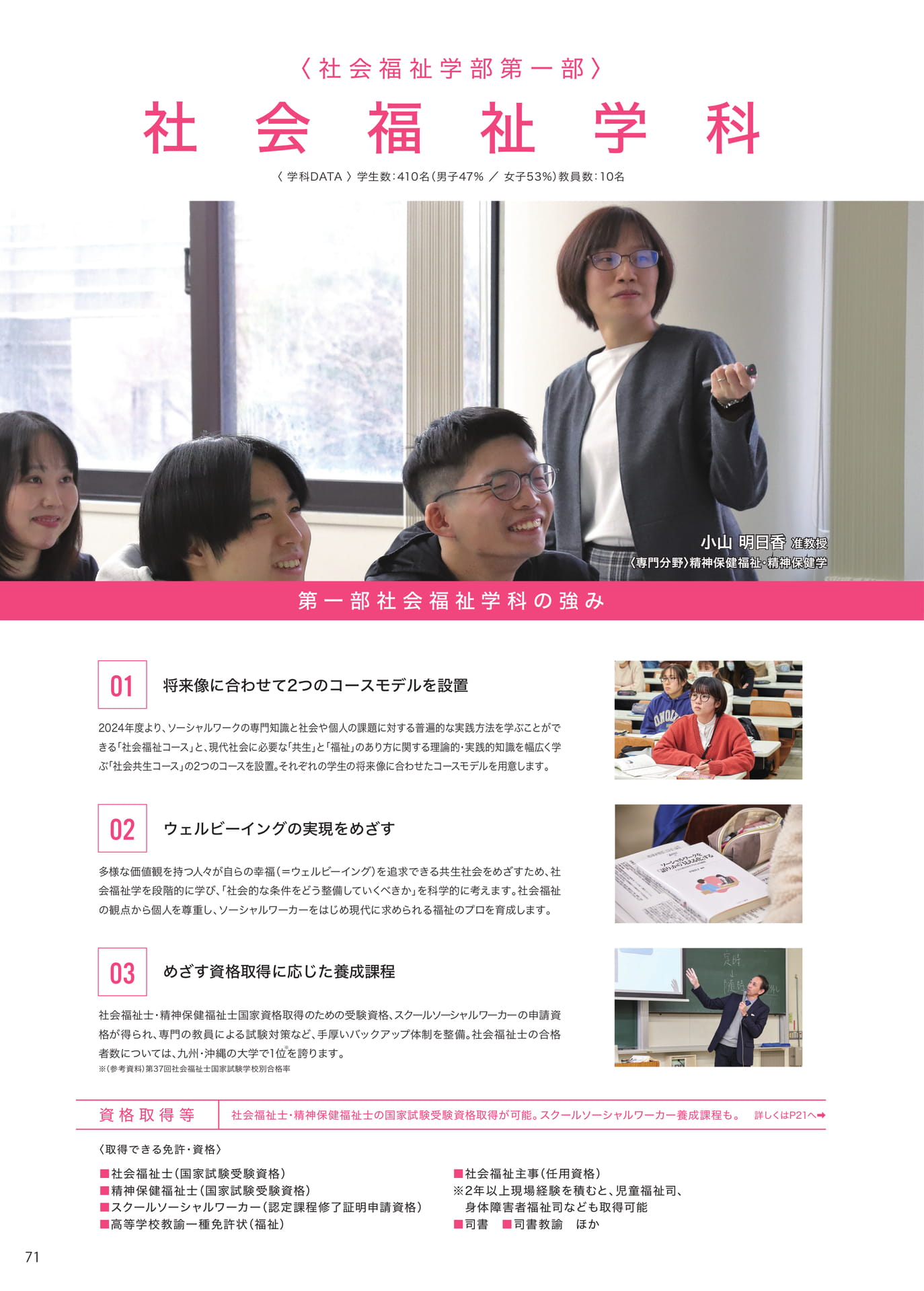 P071 第一部 社会福祉学科