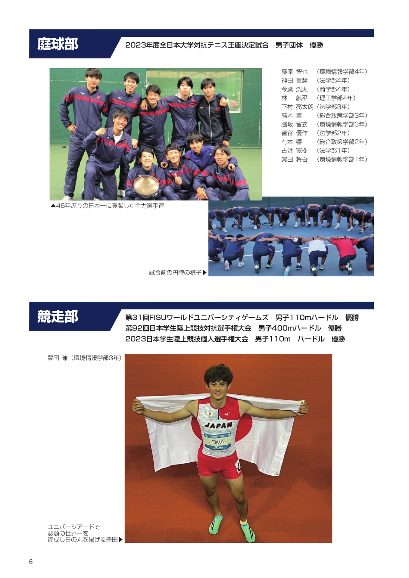 P6 小泉体育賞受賞者