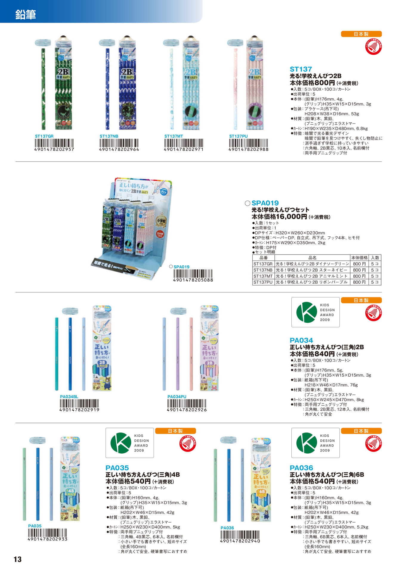 P.13　鉛筆	