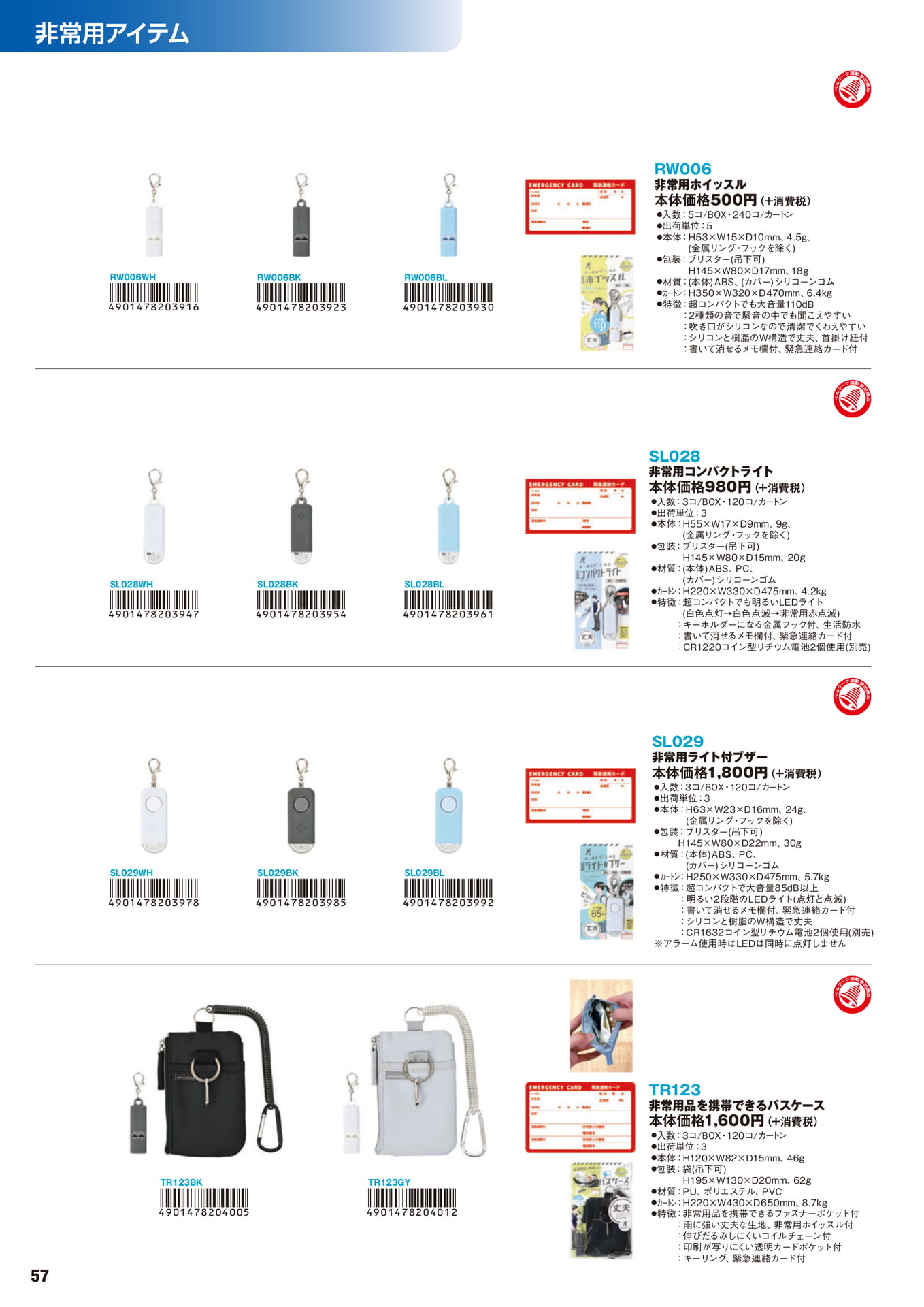 P.57　非常用アイテム	
