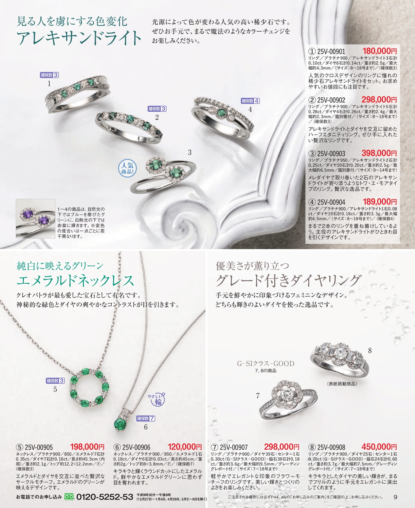 Page 09 見る人を虜にする色変化 アレキサンドライト