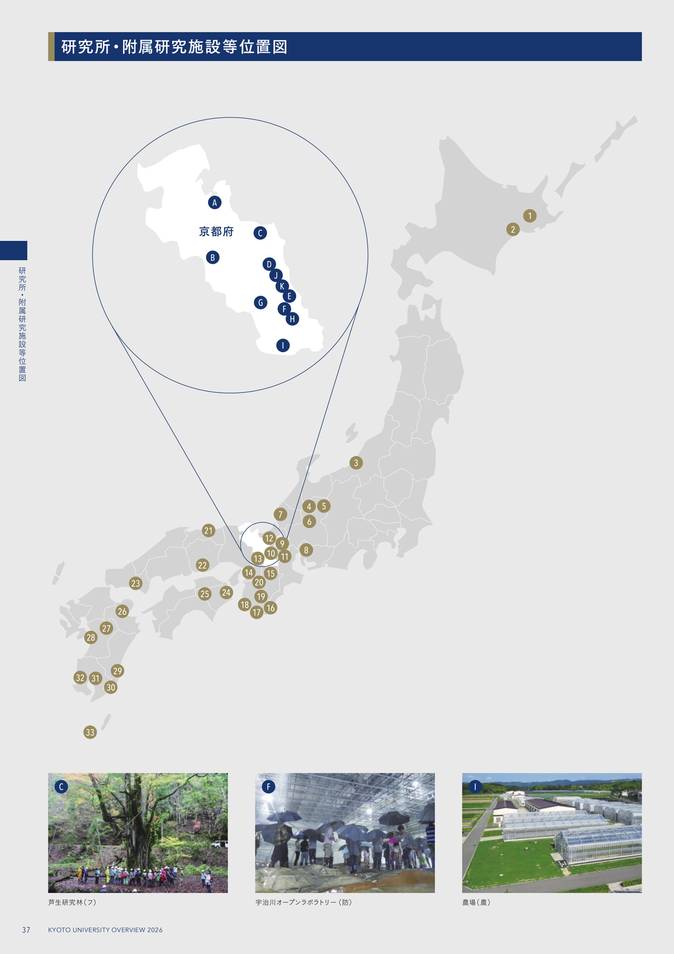 40 研究所・附属研究施設等位置図