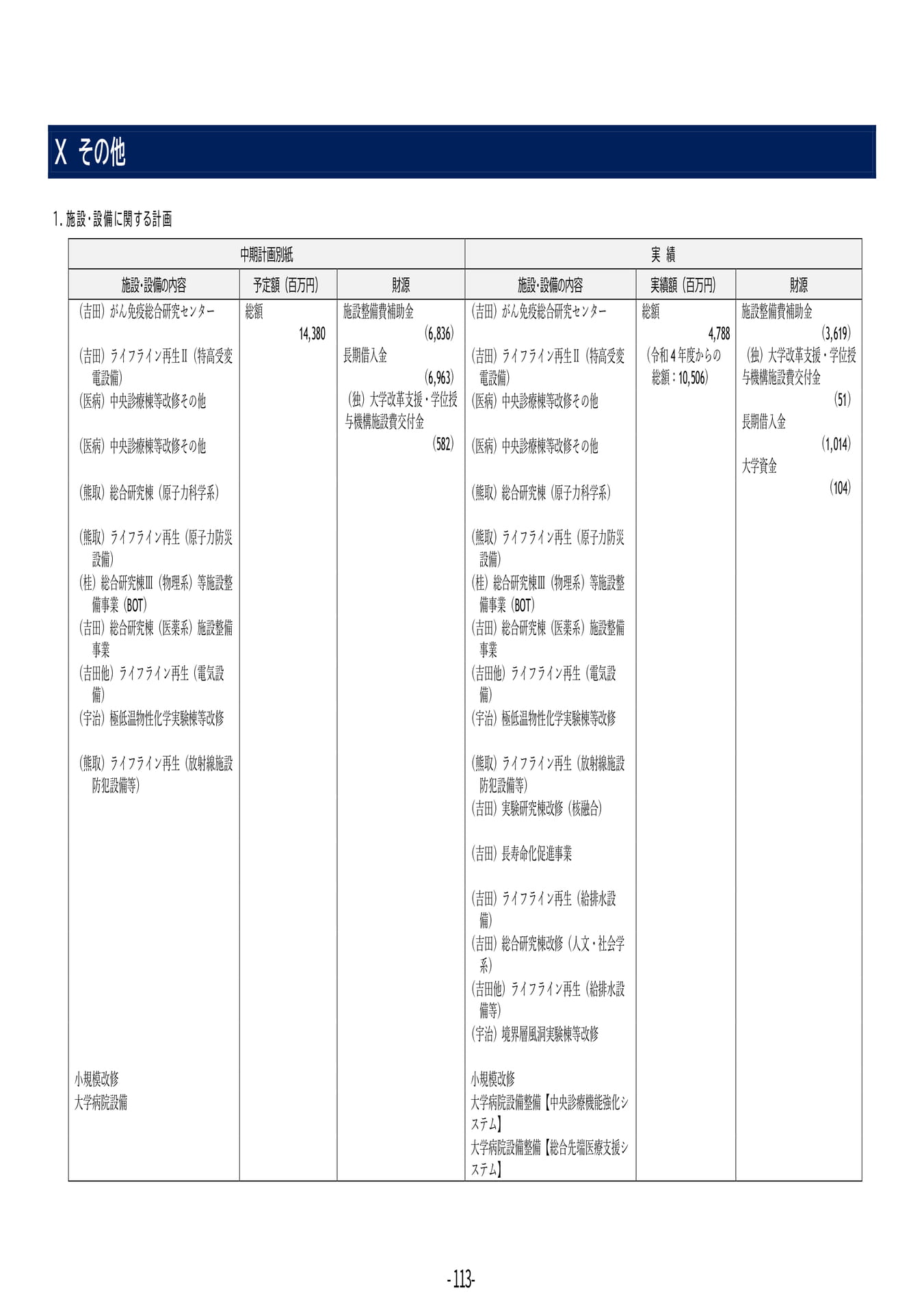 P113	Ⅹその他