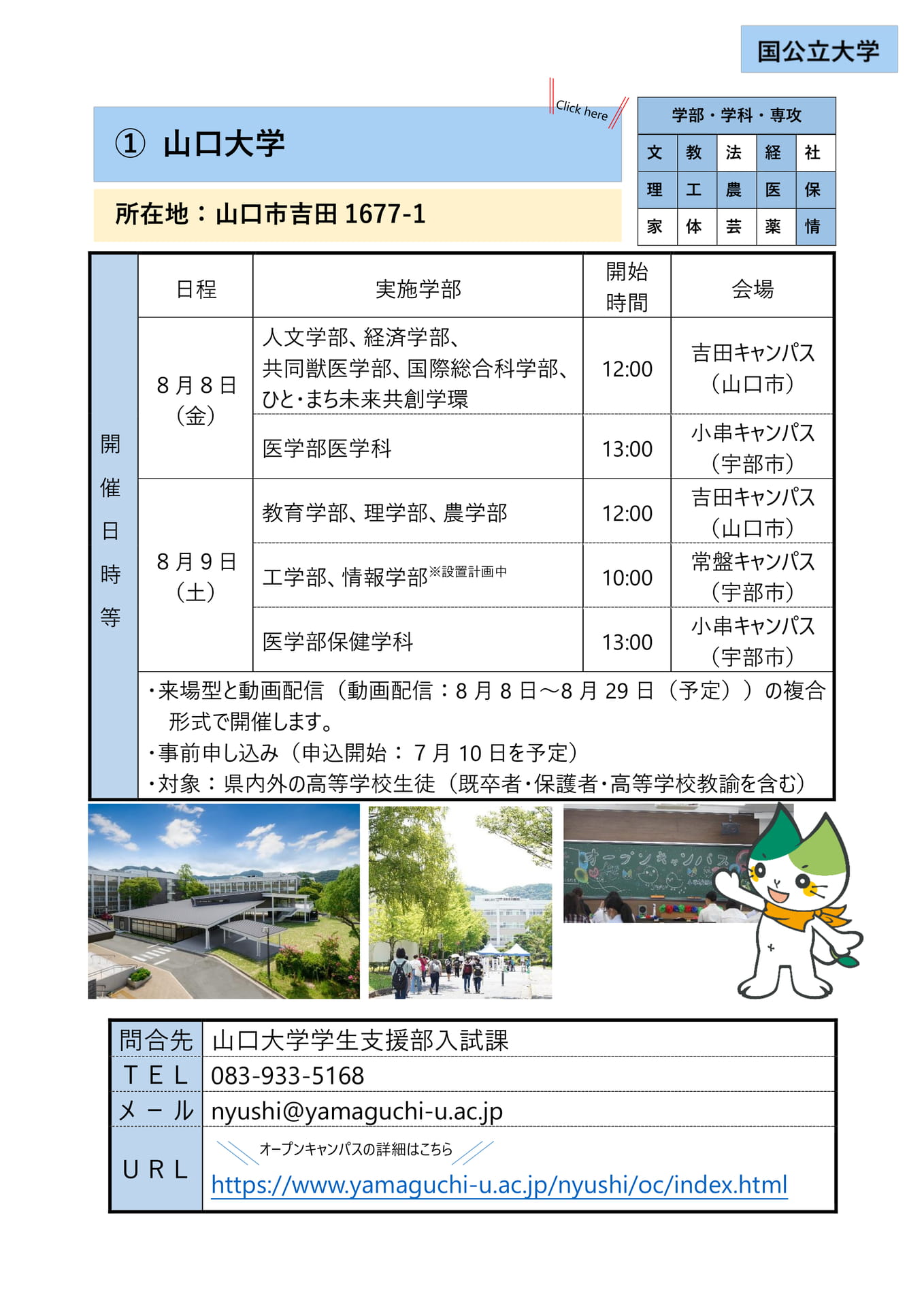 ① 山口大学