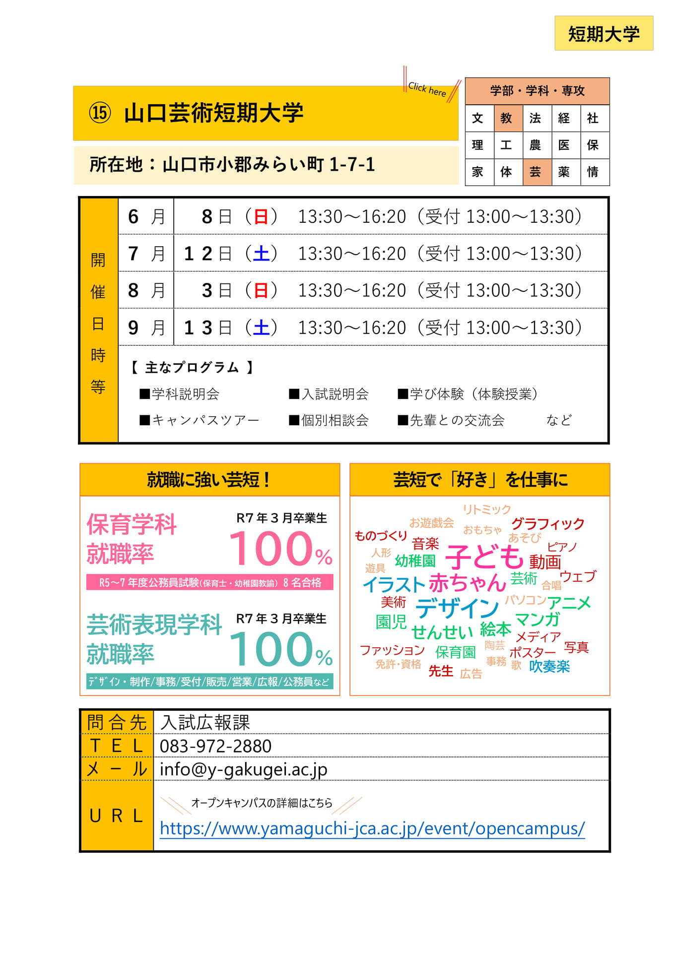 ⑮ 山口芸術短期大学