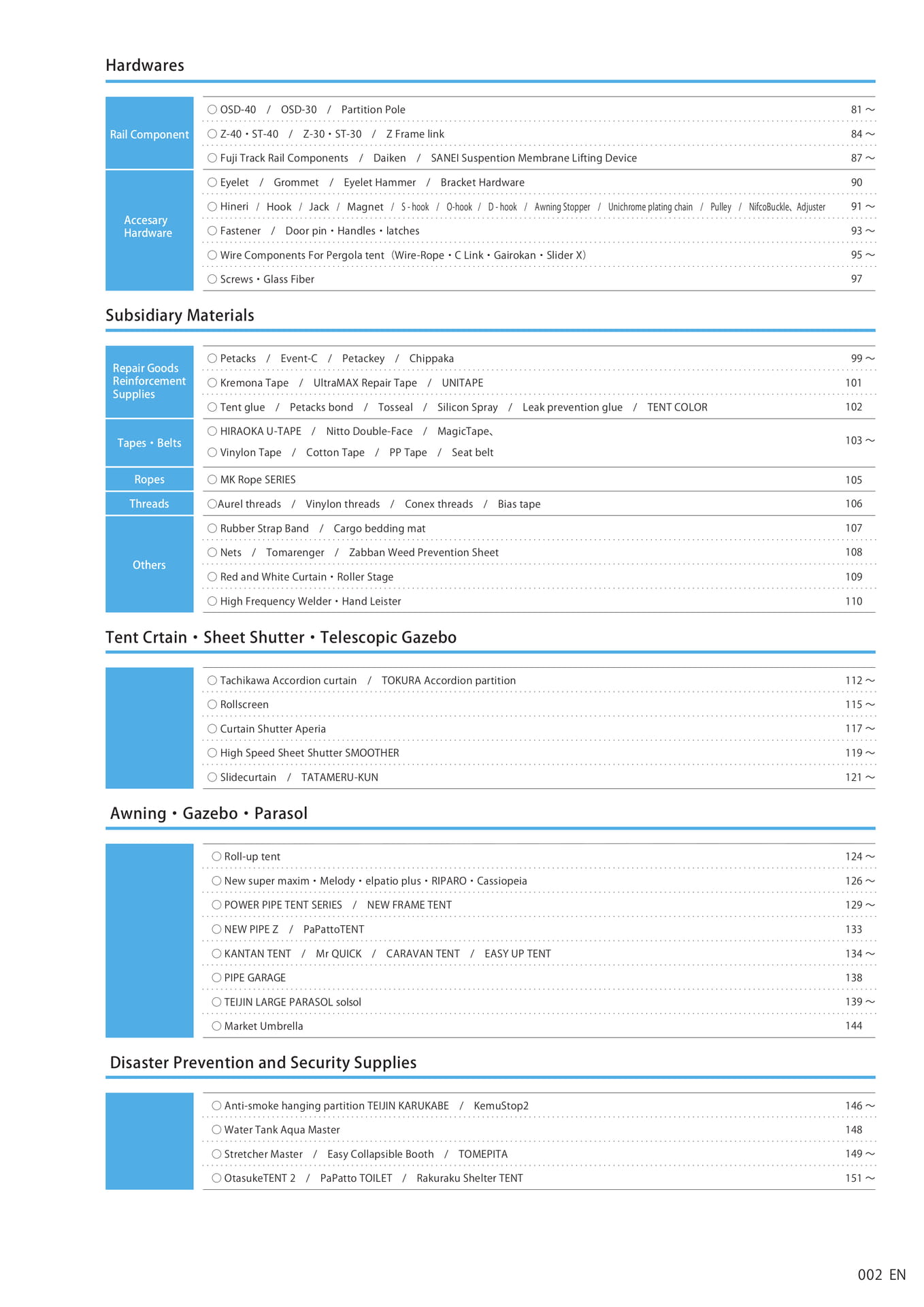 CONTENTS（en）