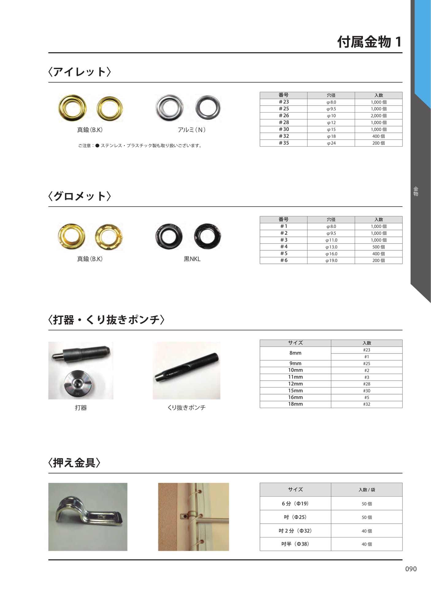 付属金物1