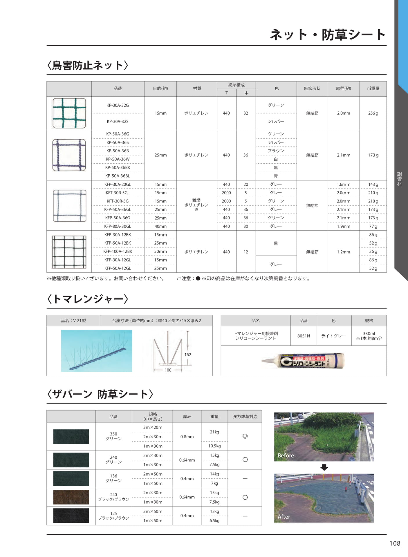ネット・防草シート