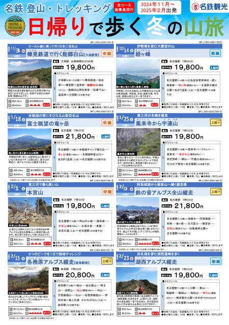 日帰りで歩く冬の山旅