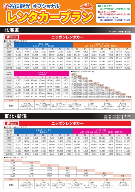 オプショナルレンタカープラン