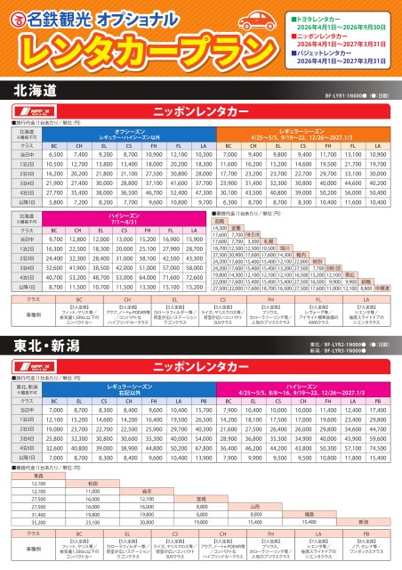 オプショナルレンタカープラン