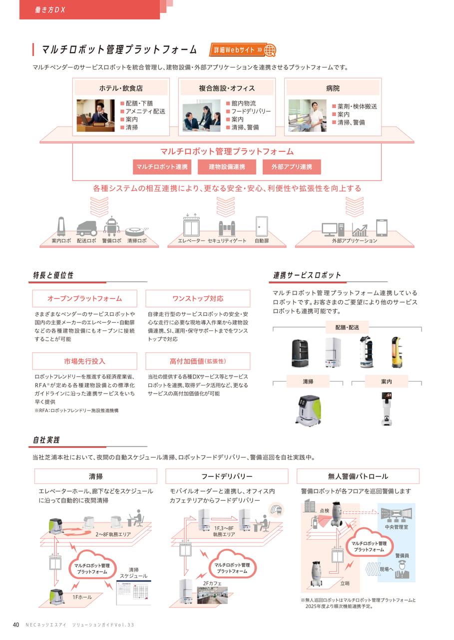 マルチロボット管理プラットフォーム