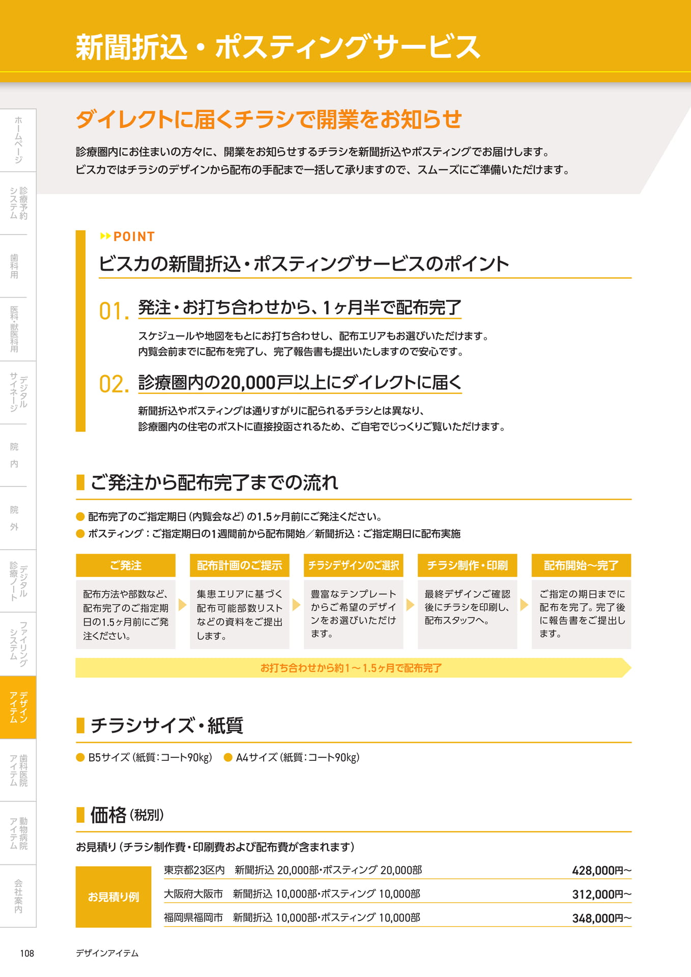 └新聞折込・ポスティングサービス