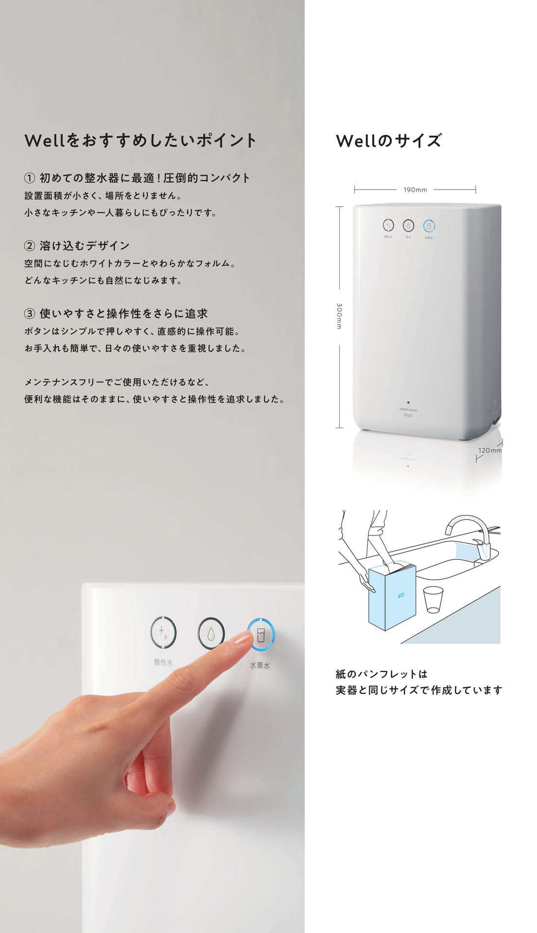 Wellのサイズについて