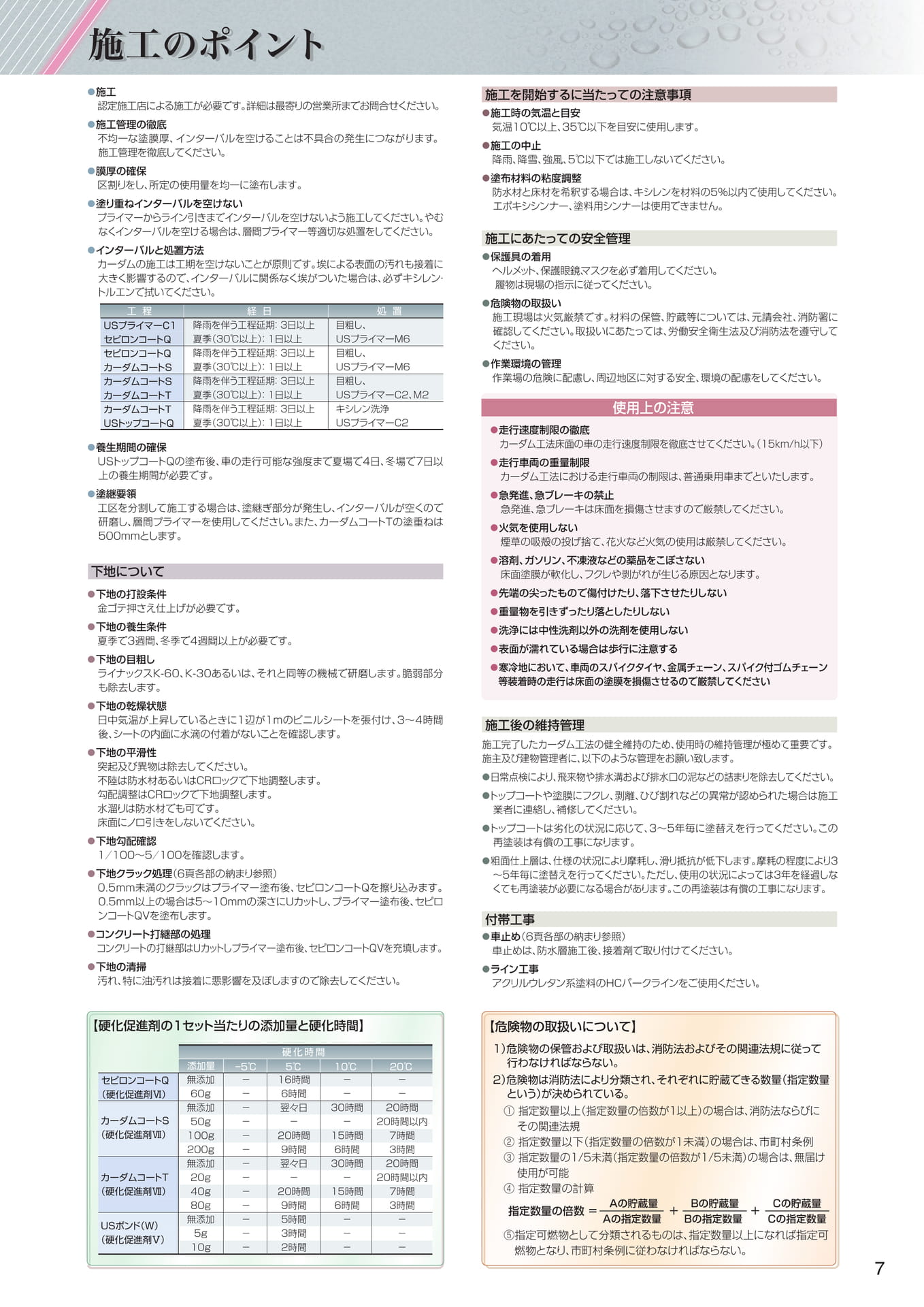 施工のポイント