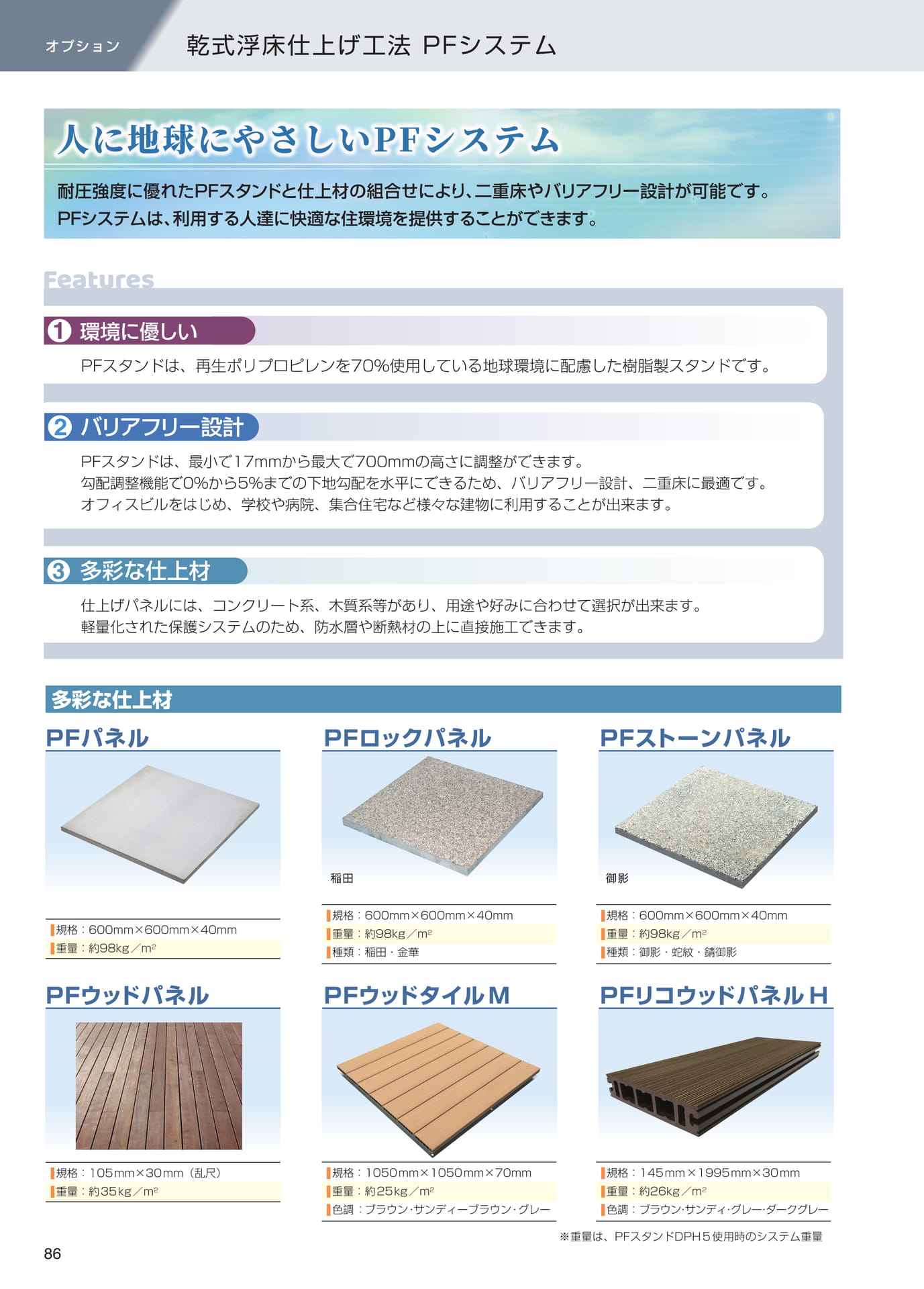 オプション（乾式浮床工法）