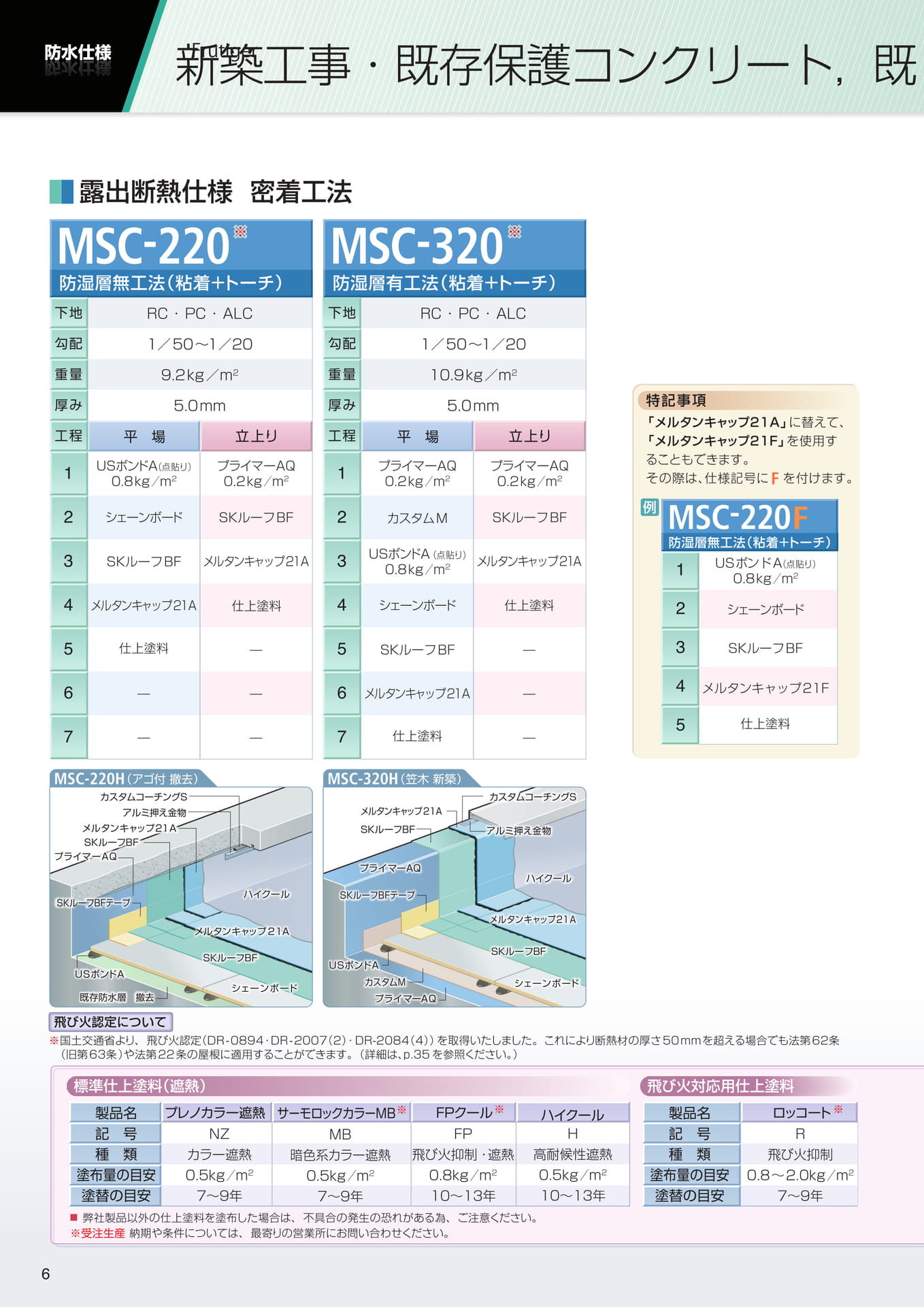 露出断熱仕様（新築・既存保護コン）