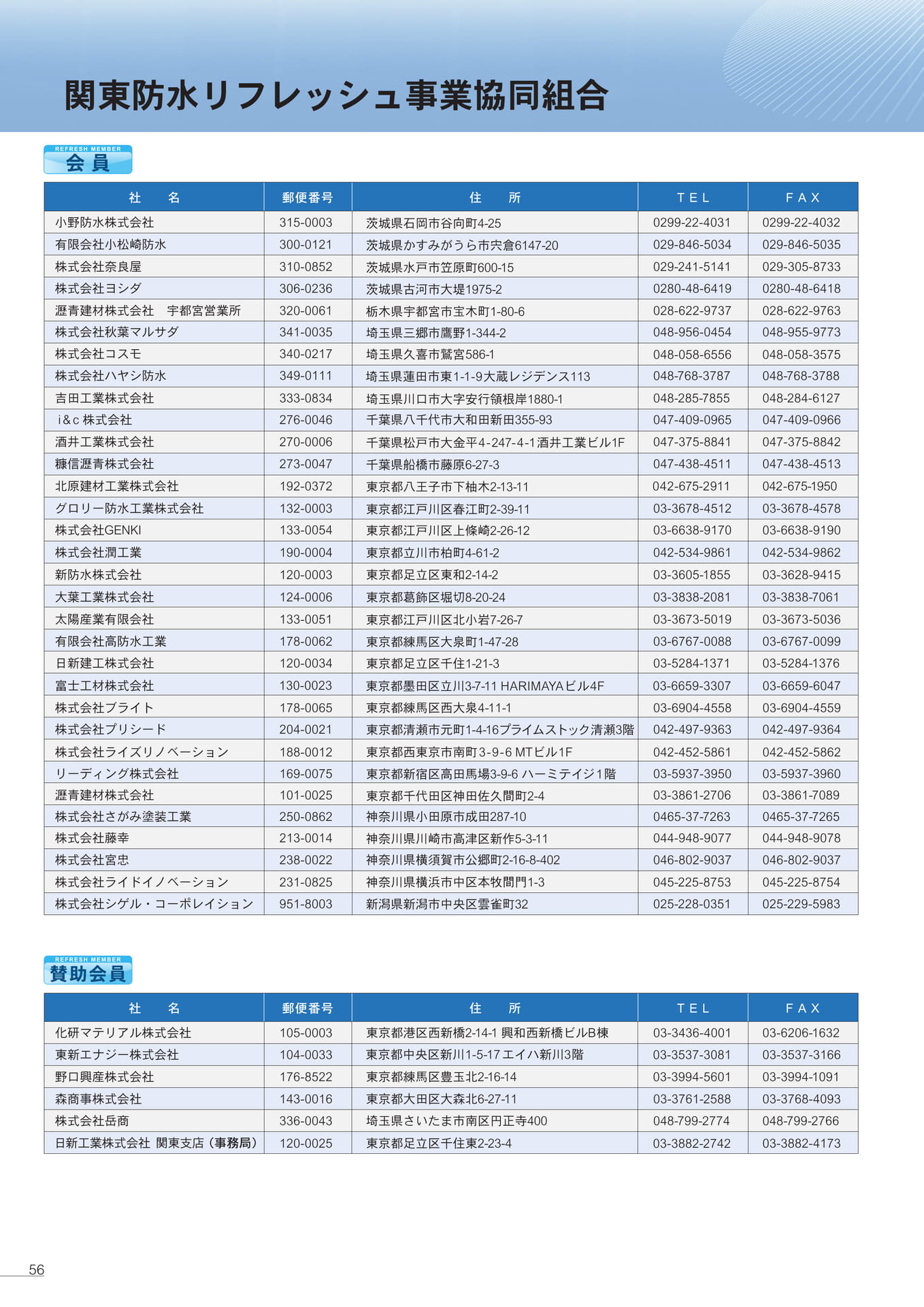 会員名簿