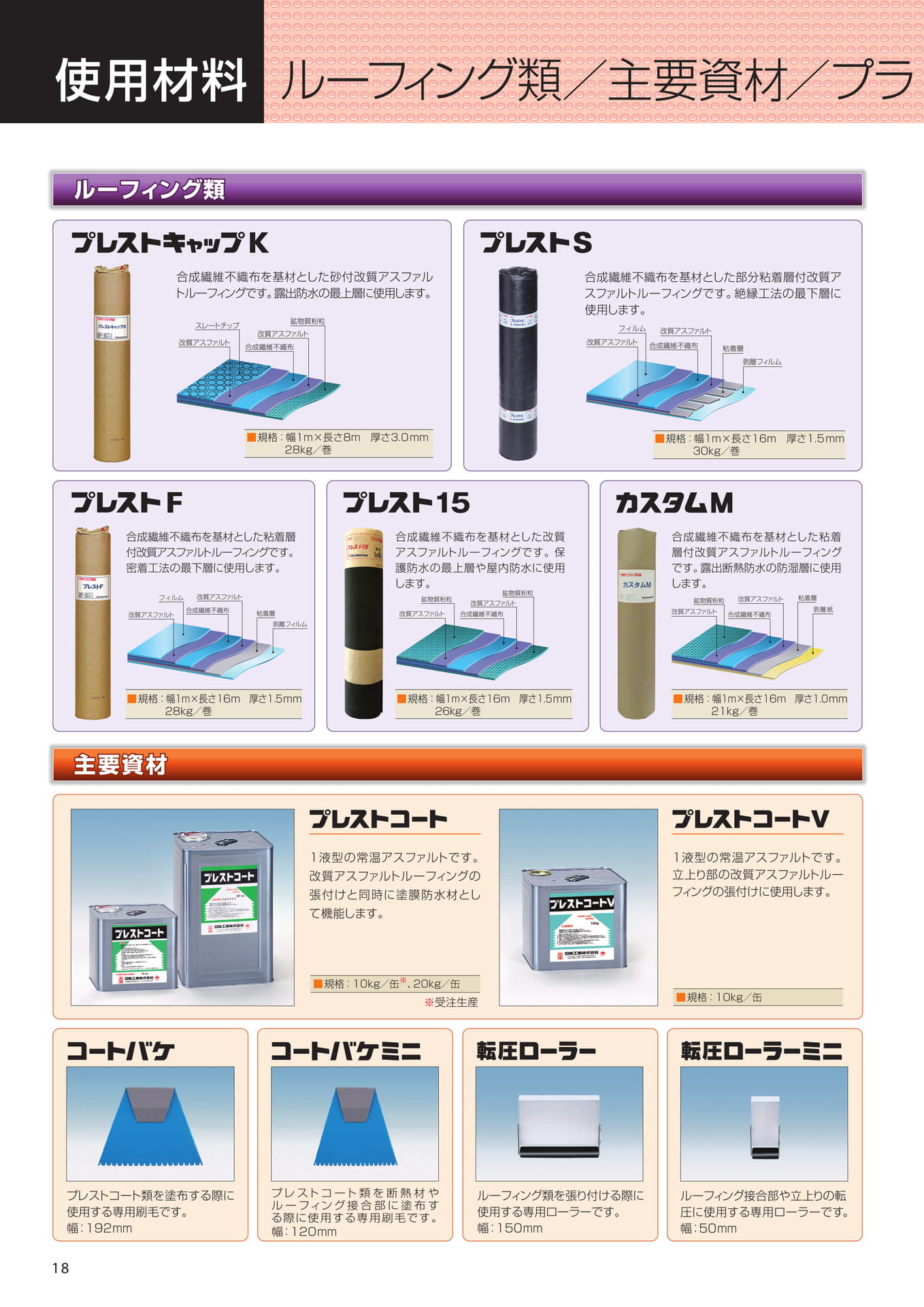 使用材料
