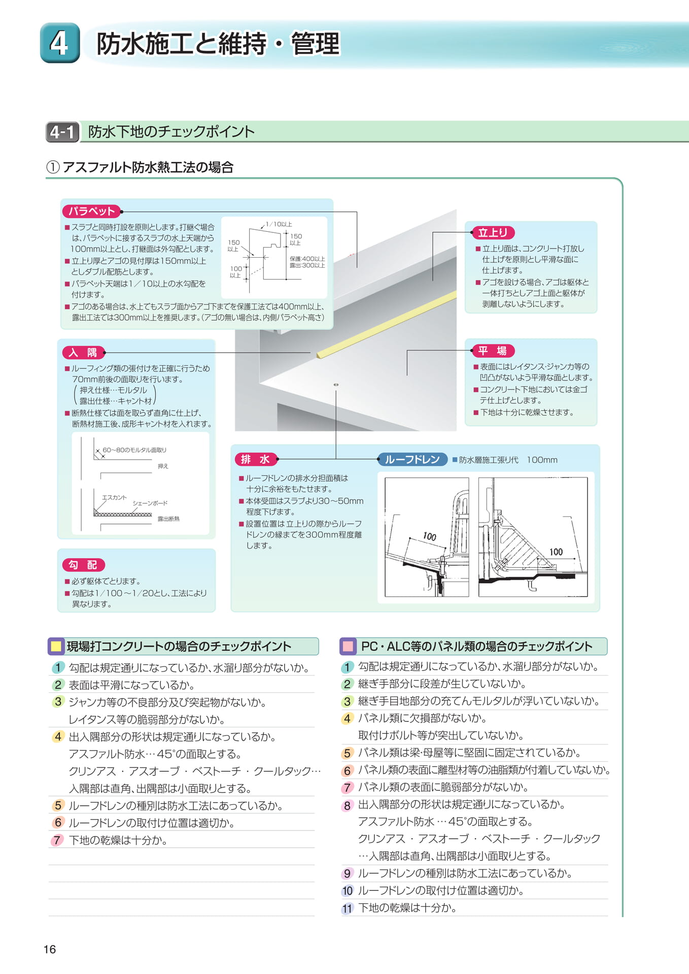 ４．防水施工と維持管理