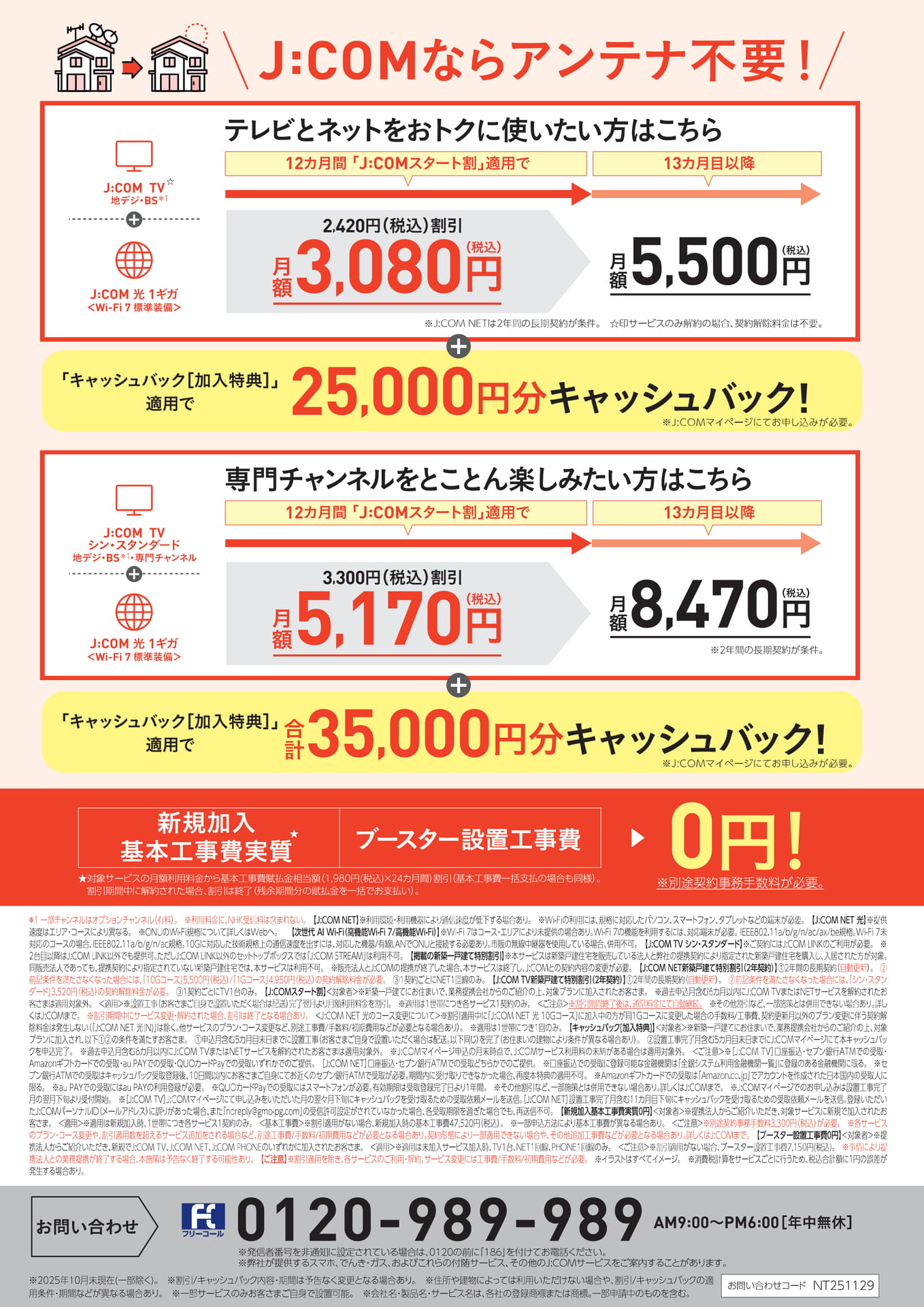 すまいーだ光サービスチラシ裏面