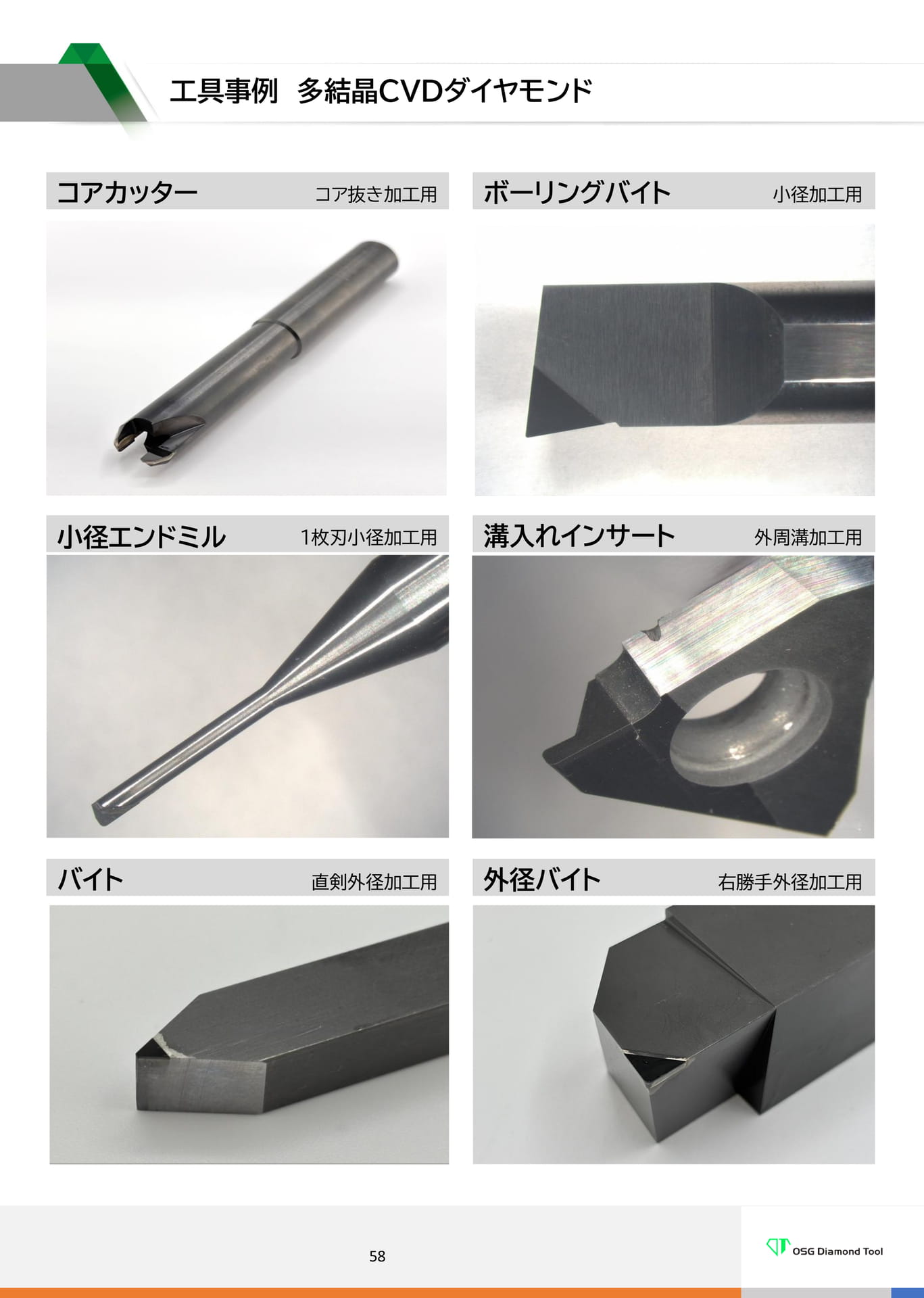 工具事例 多結晶CVDダイヤモンド
