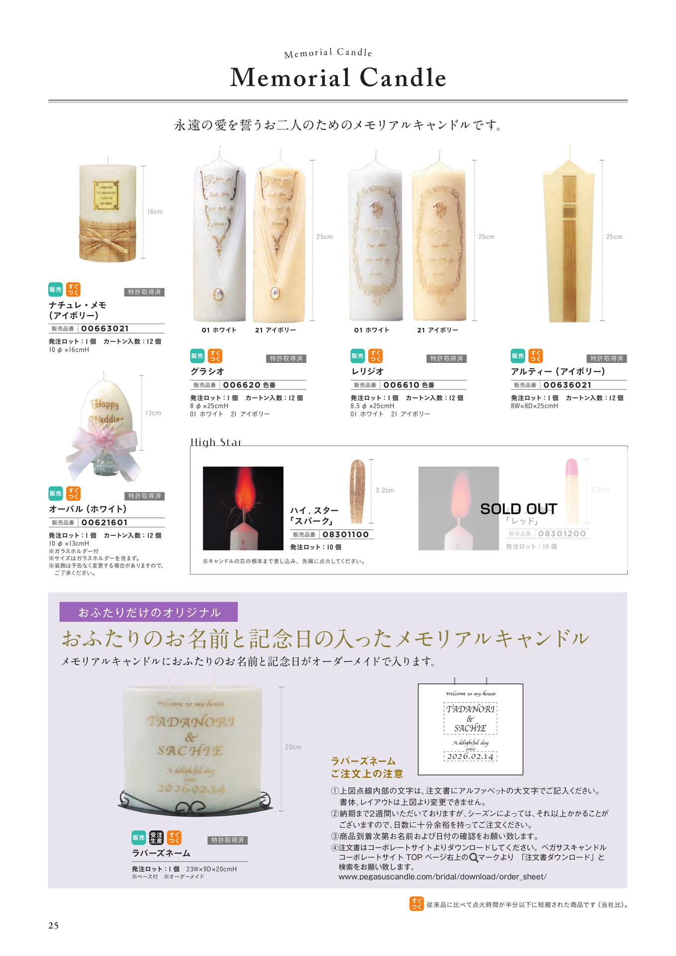 P25　Memorial Candle
