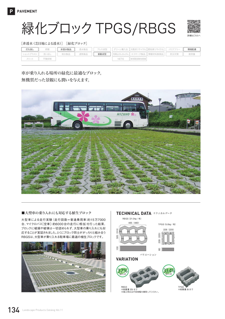 植生ブロックTPGS/RBGS