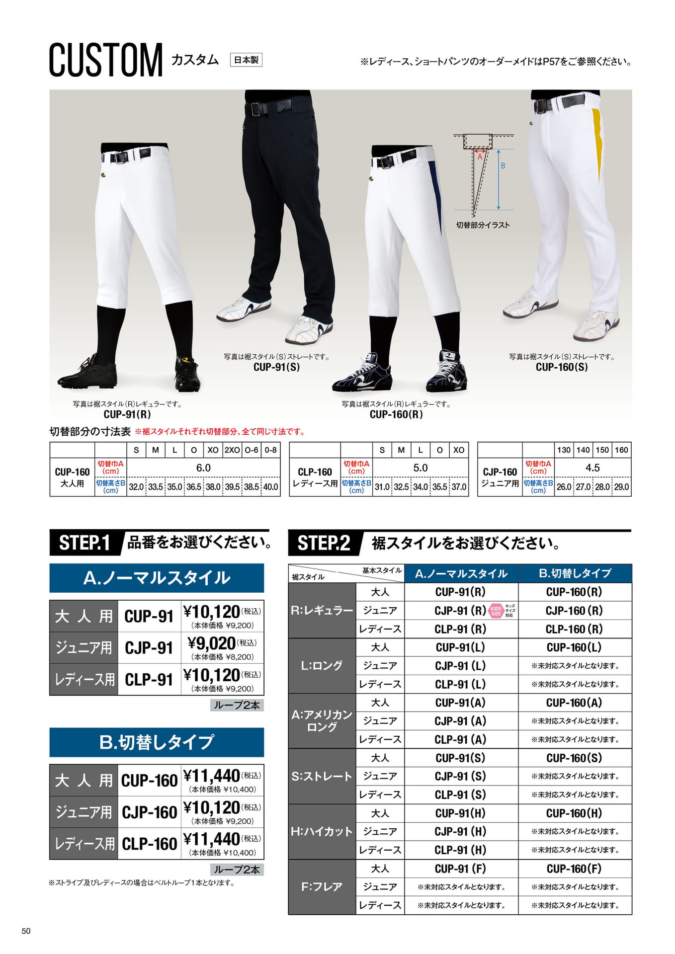 CUSTOM ORDER MADE UNIFORM PANTS VOL.1