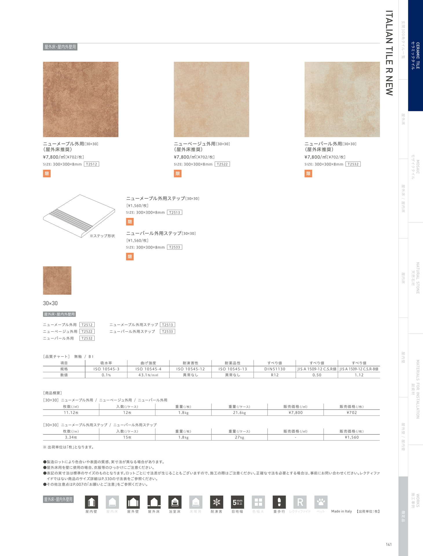 ITALIAN TILE R NEW イタリアン タイル Rニュー 