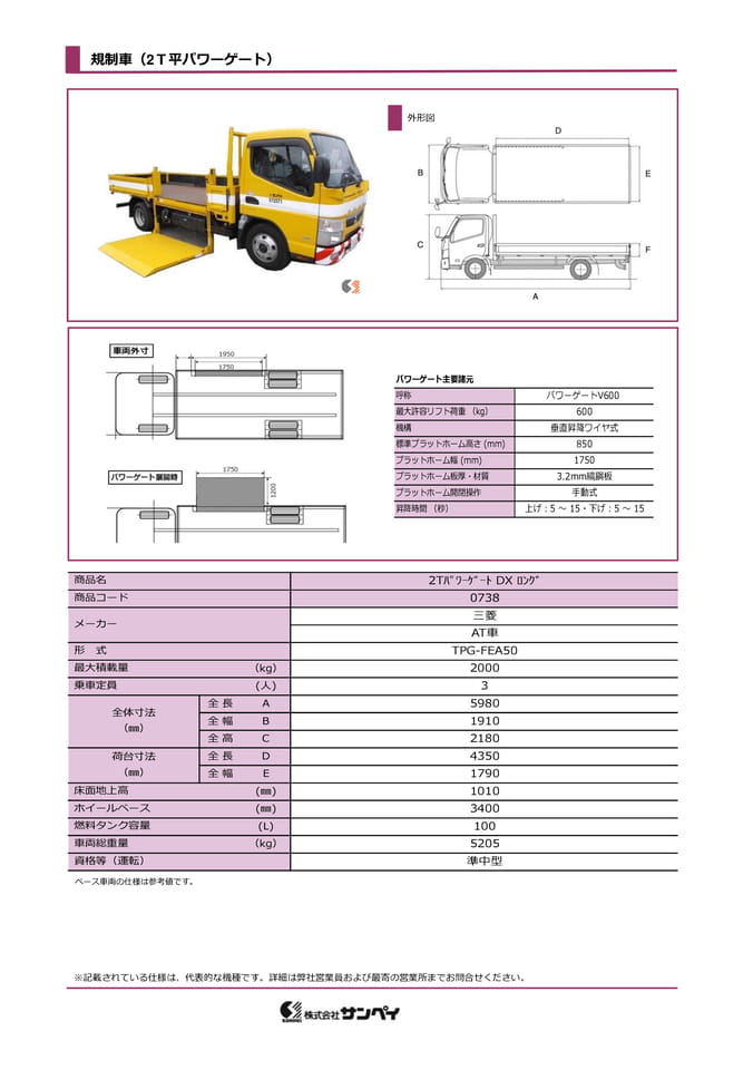 規制車(パワーゲート)