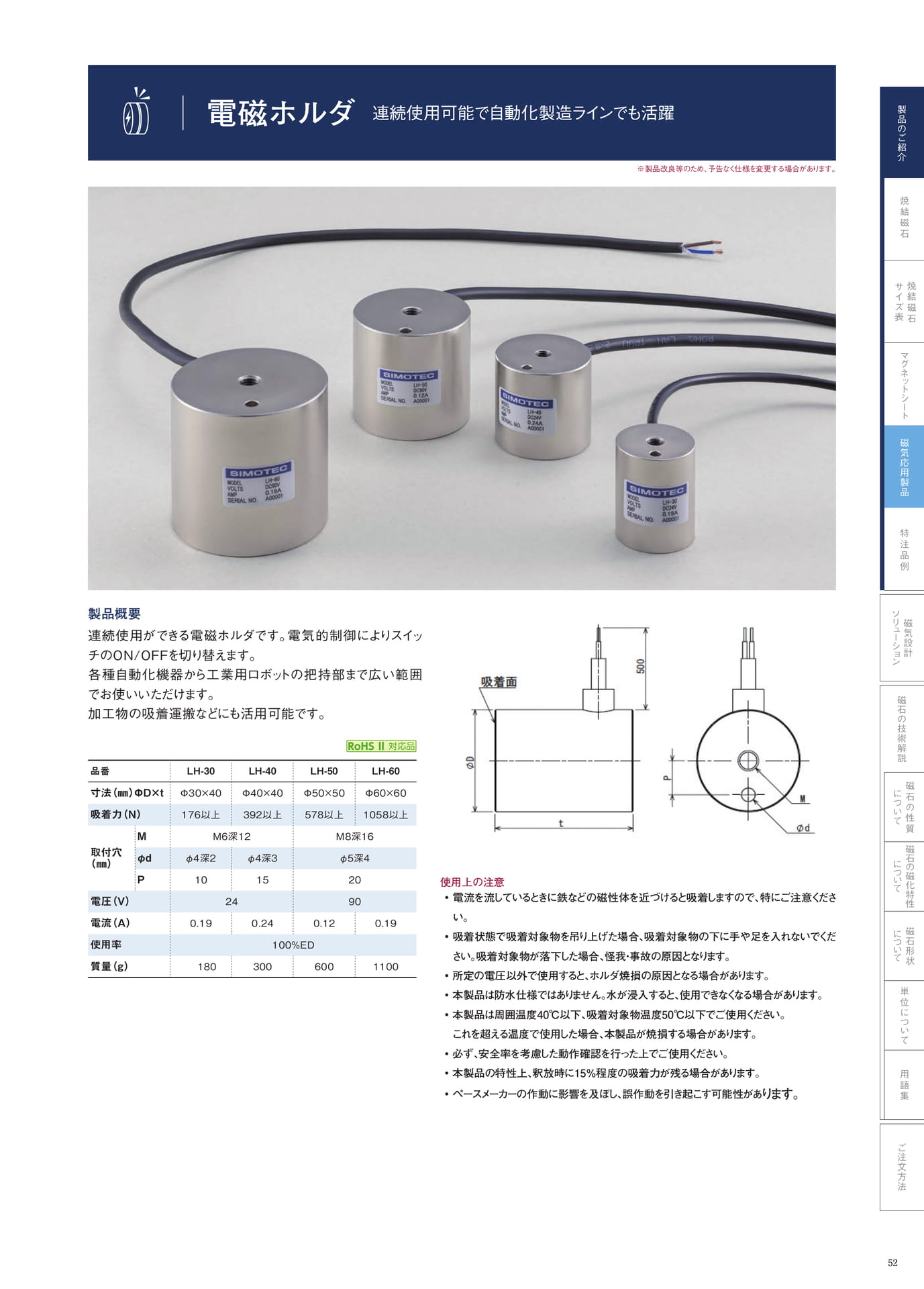 P.52　電磁ホルダ