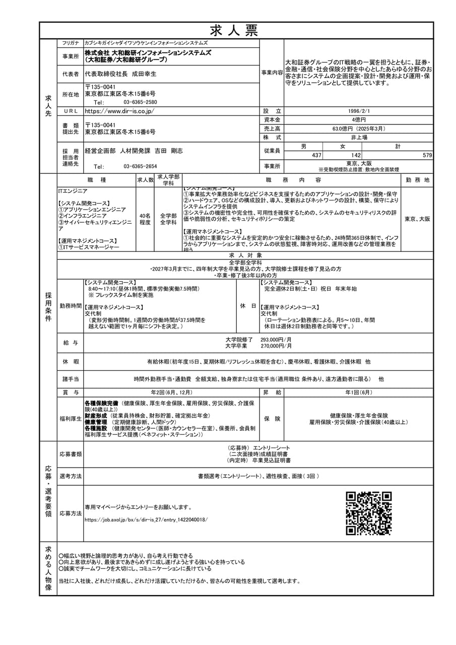 大和総研インフォメーションシステムズ