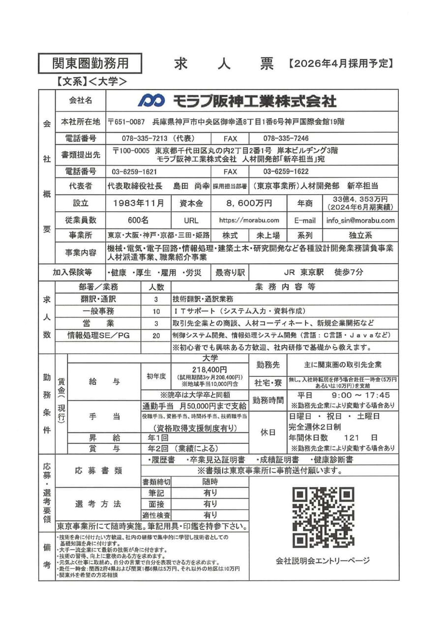 モラブ阪神工業株式会社
