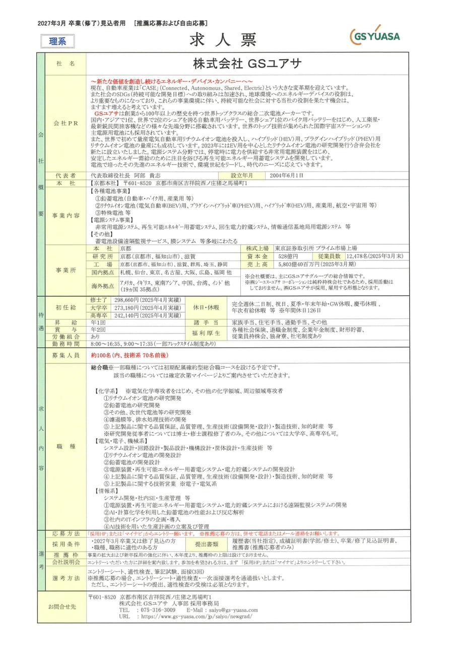 ㈱GSユアサ