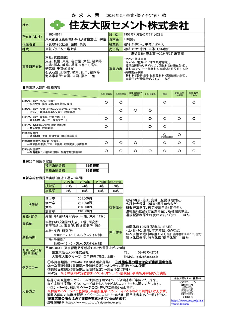住友大阪セメント株式会社