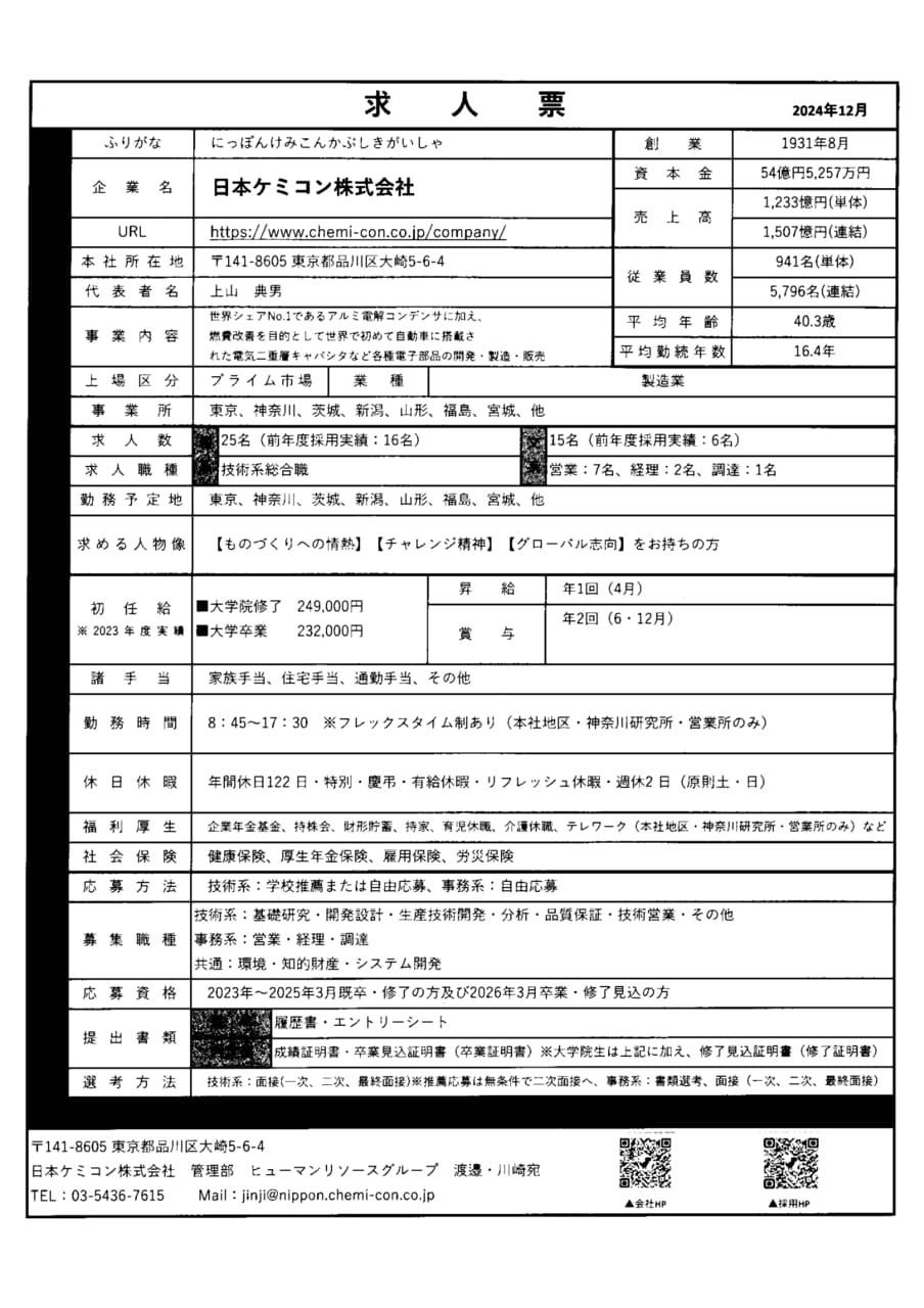 日本ケミコン株式会社