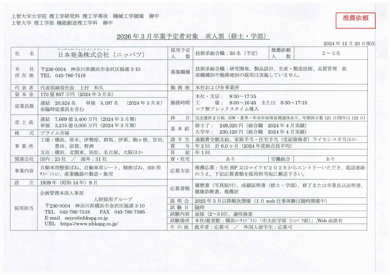 日本発条株式会社