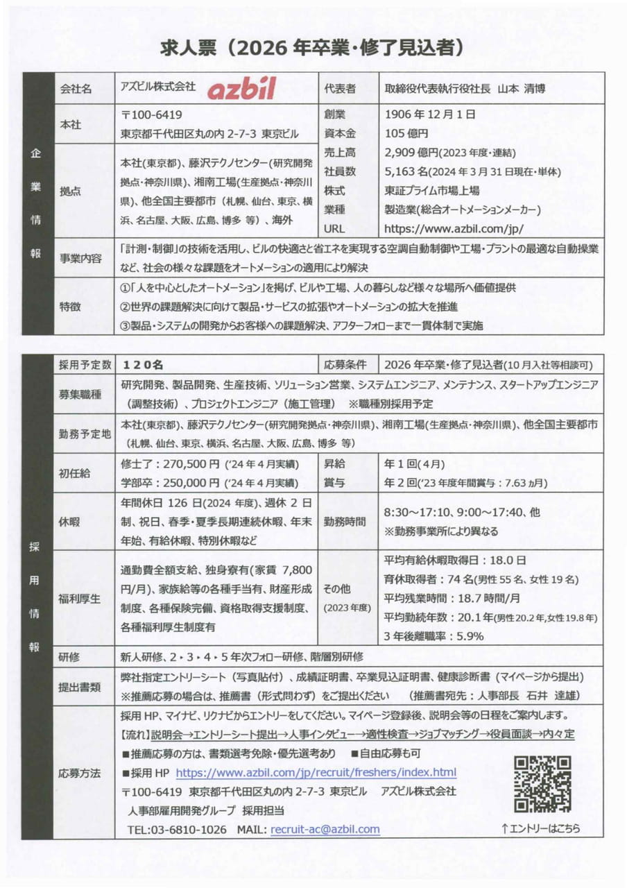 アズビル株式会社