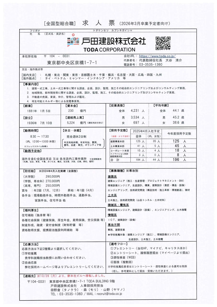 戸田建設株式会社