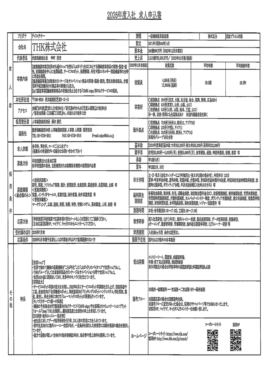 THK株式会社